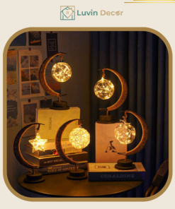 Đèn ngủ để bàn thư giãn ấm áp một góc làm việc nhỏ