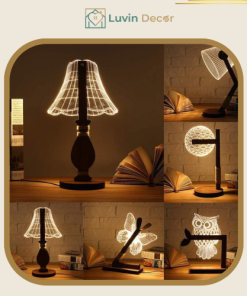 đèn ngủ thủy tinh sang trọng làm đẹp không gian ngủ