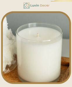 Nến thơm sáp cọ thủy tinh