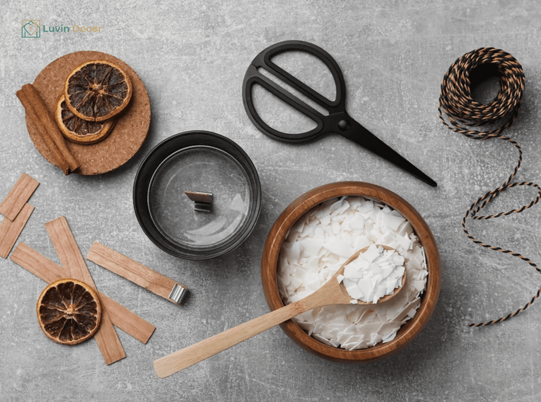 Nguyên liệu làm nến thơm cần gì